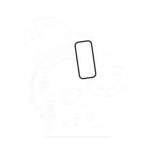 transparent-LOGO SRM. Black and white-square